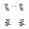 Service Caster 4 Inch Nylon Caster Set with Roller Bearing 2 Swivel Lock 2 Brake SCC-30CS420-NYR-BSL-2-TLB-2 - alternate 1